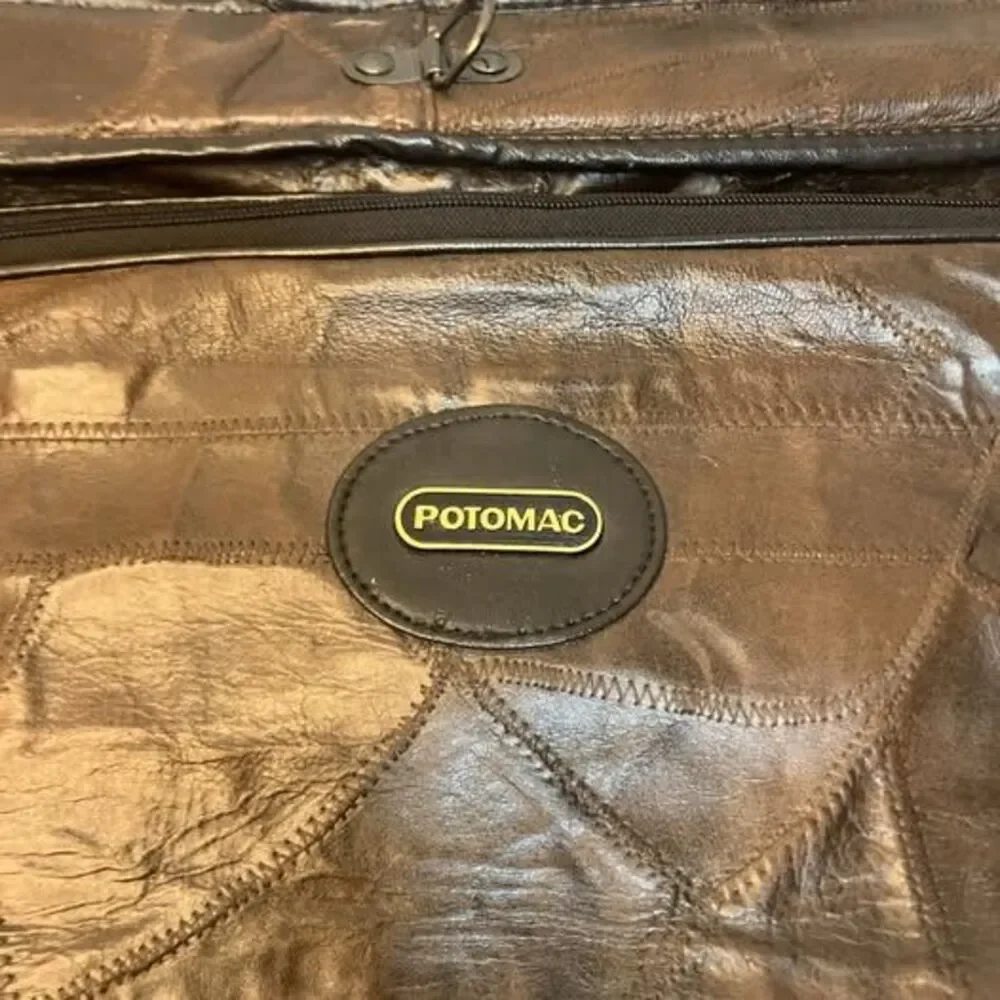 Potomac Leather Goods Company Genuine Leather Garment Travel Bag